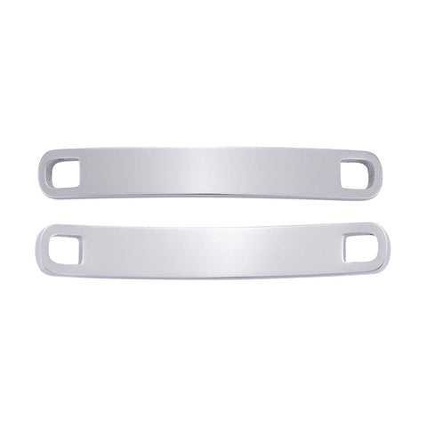 BeadsBalzar Beads & Crafts (ST8444-35S) 304 Stainless Steel Curve Bar Links Blank Stamping Tags, Rectangle, 5x34mm (2 PCS)