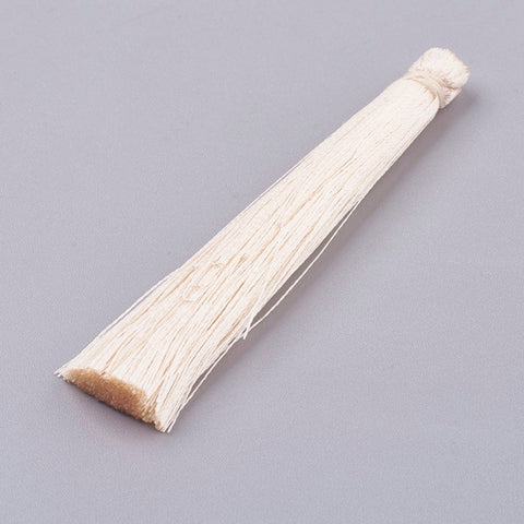 BeadsBalzar Beads & Crafts (TA7050B) Nylon Tassel Pendant Decoration, AntiqueWhite 65~74mm (5 PCS)