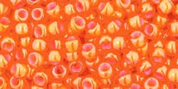 BeadsBalzar Beads & Crafts (TR-08-957-250G) TOHO - Round 8/0 : Inside-Color Hyacinth/White-Lined (250 GMS)