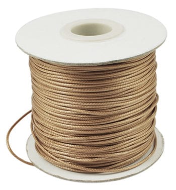 BeadsBalzar Beads & Crafts (WC-121) Wax Cord 1mm Burlywood (185 YRDS /+- 170 MTRS)