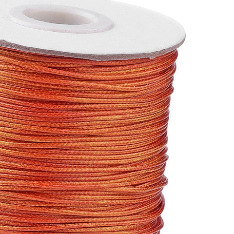 BeadsBalzar Beads & Crafts (WC-A114) CHOCOLATE (WC-X) Korean Waxed Polyester Cord, 1mm (85yards/roll)
