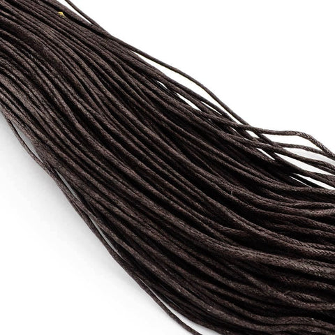 BeadsBalzar Beads & Crafts (WC5566A) Waxed Cotton Cord, Indigo Size: about 1mm in diameter (10 MET)