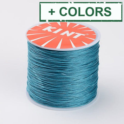 BeadsBalzar Beads & Crafts (WC7043-X) Round Waxed Polyester Cords, 0.5mm (106METS)