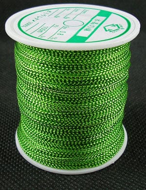 GREEN 0.8mm Metallic Thread, Embroidery Thread 0.8mm Metallic Thread, Embroidery Thread