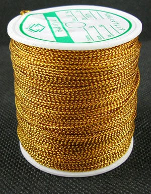 ION GOLD PLATED 0.8mm Metallic Thread, Embroidery Thread 0.8mm Metallic Thread, Embroidery Thread
