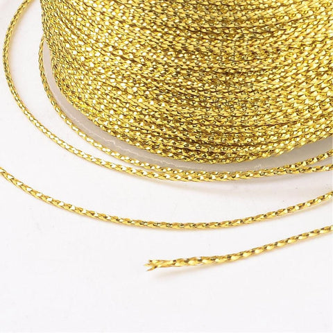 GOLDEN ION PLATED 0.8mm Metallic Thread, Embroidery Thread 0.8mm Metallic Thread, Embroidery Thread