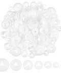 1 Set Plastic Eyes Washers, for Doll Making, Flat Round, White 1 Set Plastic Eyes Washers, for Doll Making, Flat Round, White