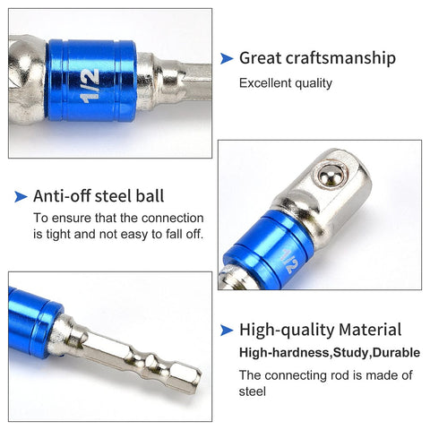 1 Set Stainless Steel Socket Wrench Adapters 1 Set Stainless Steel Socket Wrench Adapters