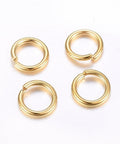 6x1mm 100pcs. 304 Stainless Steel Open Jump Rings 100pcs. 304 Stainless Steel Open Jump Rings