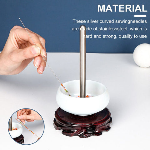 10Pcs 304 Stainless Steel Bent Beading Needles, Jewelry Tools 10Pcs 304 Stainless Steel Bent Beading Needles, Jewelry Tools