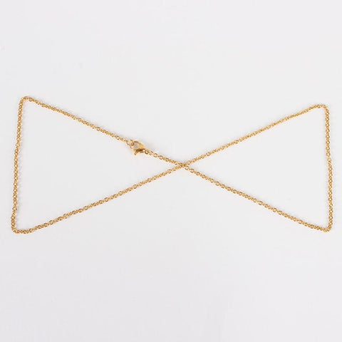 10pcs. 304 Stainless Steel Cable Chain Necklace, Golden, 45cm 10pcs. 304 Stainless Steel Cable Chain Necklace, Golden, 45cm