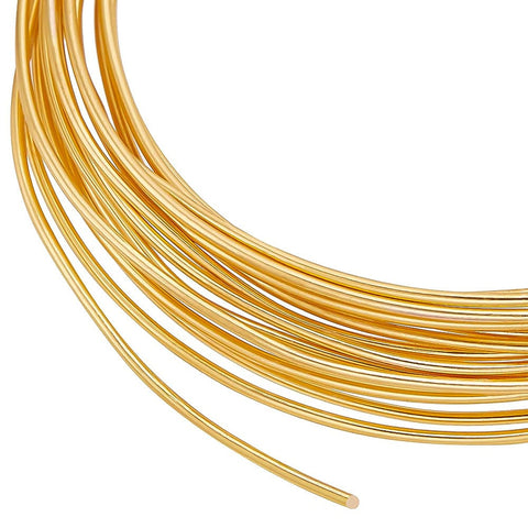 17 Gauge 18K Gold Plated Jewellery Making Brass Wire, 9.84 Feet Tarnish Resistant Brass Craft Wire for Jewelry Ornaments Making and Crafting, 17 Gauge 18K Gold Plated Jewellery Making Brass Wire, 9.84 Feet Tarnish Resistant Brass Craft Wire for Jewelry Ornaments Making and Crafting,