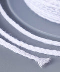 18-Ply Cotton Candle Wick Cord – White, 61m Roll for Candle Making 18-Ply Cotton Candle Wick Cord – White, 61m Roll for Candle Making