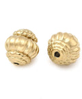 18K Gold-Plated 304 Stainless Steel Lantern Beads – 8x9mm 18K Gold-Plated 304 Stainless Steel Lantern Beads – 8x9mm