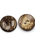 2-Hole Coconut Buttons – Flat Round, Coconut Brown for Sewing & DIY Crafts 2-Hole Coconut Buttons – Flat Round, Coconut Brown for Sewing & DIY Crafts