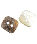 10X1MM SQUARE 2-Hole Flat Round Mother of Pearl Buttons, Akoya Shell Button, Tan 2-Hole Flat Round Mother of Pearl Buttons, Akoya Shell Button, Tan