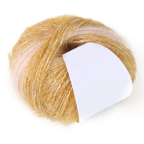 GOLDENROD 2-Ply Mohair Gradient Yarn | Knitting & Crochet Yarn 2-Ply Mohair Gradient Yarn | Knitting & Crochet Yarn
