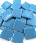 TURQUOISE 25mm Recycled Sintered Glass Mosaic Tiles Square 25mm Recycled Glass Mosaic Tiles | BalzarCrafts