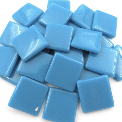 TURQUOISE 25mm Recycled Sintered Glass Mosaic Tiles Square 25mm Recycled Glass Mosaic Tiles | BalzarCrafts