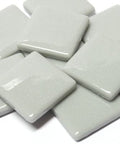 PALE GREY 25mm Recycled Sintered Glass Mosaic Tiles Square 25mm Recycled Glass Mosaic Tiles | BalzarCrafts