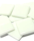 OPAL WHITE 25mm Recycled Sintered Glass Mosaic Tiles Square 25mm Recycled Glass Mosaic Tiles | BalzarCrafts