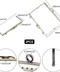 2Pcs Iron Purse Frame Handle – Antique Bronze Bag Frame for Sewing, DIY Handbag 2Pcs Iron Purse Frame Handle – Antique Bronze Bag Frame for Sewing, DIY Handbag