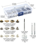 30 Sets 3 Colors Brass Snap Button Kits, with tools 30 Sets 3 Colors Brass Snap Button Kits, with tools