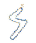 304 Stainless Enamel Ear of Wheat Link Chain Necklace, PVD Vacuum Plating 304 Stainless Enamel Ear of Wheat Link Chain Necklace, PVD Vacuum Plating