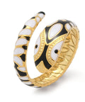 304 Stainless Steel Adjustable Cuff Rings, with Enamel 304 Stainless Steel Adjustable Cuff Rings, with Enamel