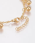 304 Stainless Steel Anklets, Round, Golden  Size: about 9 inch (230mm) 304 Stainless Steel Anklets, Round, Golden  Size: about 9 inch (230mm)
