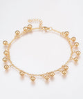 304 Stainless Steel Anklets, Round, Golden  Size: about 9 inch (230mm) 304 Stainless Steel Anklets, Round, Golden  Size: about 9 inch (230mm)