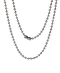 304 Stainless Steel Ball Chain Necklaces, Stainless Steel Color, 46cm 304 Stainless Steel Ball Chain Necklaces, Stainless Steel Color, 46cm