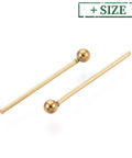 304 stainless steel Ball Head pins Ion plated 18K Gold Plating 304 stainless steel Ball Head pins Ion plated 18K Gold Plating