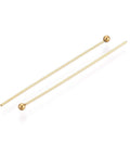 35mm long, Head: 2 mm, pin: 0.5mm thick 304 stainless steel Ball Head pins Ion plated 18K Gold Plating 304 stainless steel Ball Head pins Ion plated 18K Gold Plating