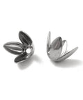 304 Stainless Steel Bead Caps, 4-Petal, Flower, Stainless Steel Color, 9x9x6.5mm 304 Stainless Steel Bead Caps, 4-Petal, Flower, Stainless Steel Color, 9x9x6.5mm