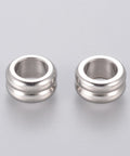 STAINLESS STEEL 304 Stainless Steel Beads, Grooved Beads, 10mm 304 Stainless Steel Beads, Grooved Beads, 10mm