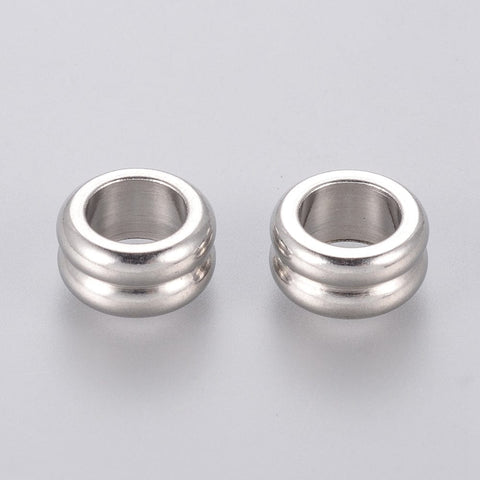 STAINLESS STEEL 304 Stainless Steel Beads, Grooved Beads, 10mm 304 Stainless Steel Beads, Grooved Beads, 10mm
