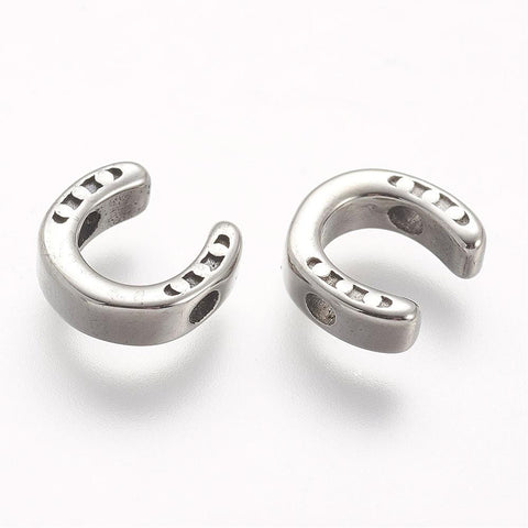 304 Stainless Steel Beads, Horseshoes, Antique Silver 10mm 304 Stainless Steel Beads, Horseshoes, Antique Silver 10mm