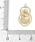 304 Stainless Steel Beetle Pendant Charm – Real 18K Gold Plated, 12x20mm 18K Gold Plated Stainless Steel Beetle Charm | BalzarCrafts