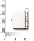 304 Stainless Steel Book with Heart Pendant Charm – Stainless Steel Color Stainless Steel Book with Heart Charm | BalzarCrafts