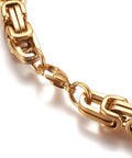 304 Stainless Steel Byzantine Chain Necklace, Golden, 23.82 inch(60.5cm) 304 Stainless Steel Byzantine Chain Necklace, Golden, 23.82 inch(60.5cm)