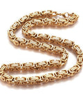 304 Stainless Steel Byzantine Chain Necklace, Golden, 23.82 inch(60.5cm) 304 Stainless Steel Byzantine Chain Necklace, Golden, 23.82 inch(60.5cm)