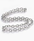 304 Stainless Steel Cable Chain Necklace, 50.2cm 304 Stainless Steel Cable Chain Necklace, 50.2cm