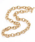 304 Stainless Steel Cable Chains Necklaces, with Toggle Clasps, Golden (46cm) 304 Stainless Steel Cable Chains Necklaces, with Toggle Clasps, Golden (46cm)