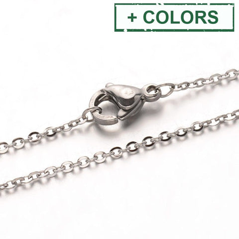 304 Stainless Steel Chain Necklace, 50cm 304 Stainless Steel Chain Necklace, 50cm