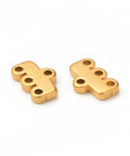 GOLDEN 304 Stainless Steel Chandelier Component Links, 4-Loop Connector, Rectangle, 5x8x1.5mm 304 Stainless Steel Chandelier Component Links, 4-Loop Connector, Rectangle, 5x8x1.5mm