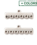 304 Stainless Steel Chandelier Component Links, 7-Loop Connector, Rectangle, 5x16.5x1.5mm 304 Stainless Steel Chandelier Component Links, 7-Loop Connector, Rectangle, 5x16.5x1.5mm