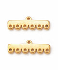 GOLDEN 304 Stainless Steel Chandelier Component Links, 7-Loop Connector, Rectangle, 5x16.5x1.5mm 304 Stainless Steel Chandelier Component Links, 7-Loop Connector, Rectangle, 5x16.5x1.5mm