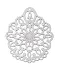 304 Stainless Steel Chandelier Component Links, Etched Metal Embellishments, Flower, 38x29x0.3mm 304 Stainless Steel Chandelier Component Links, Etched Metal Embellishments, Flower, 38x29x0.3mm