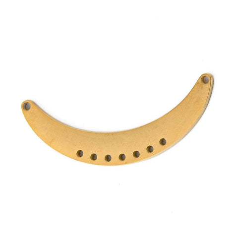 ION GOLD PLATED 304 Stainless Steel Chandelier Component Links, Laser Cut, Crescent Moon, 23.5x9.5mm 304 Stainless Steel Chandelier Component Links, Laser Cut, Crescent Moon, 23.5x9.5mm